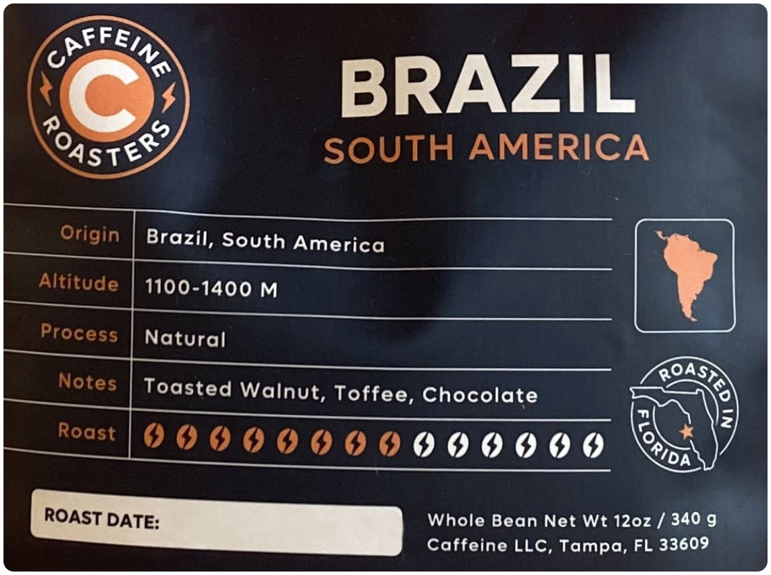 Brazil, Medium Roast Coffee