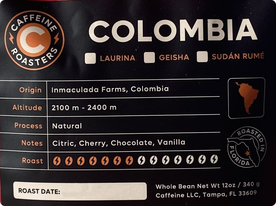 Colombian, Medium Roast Coffee