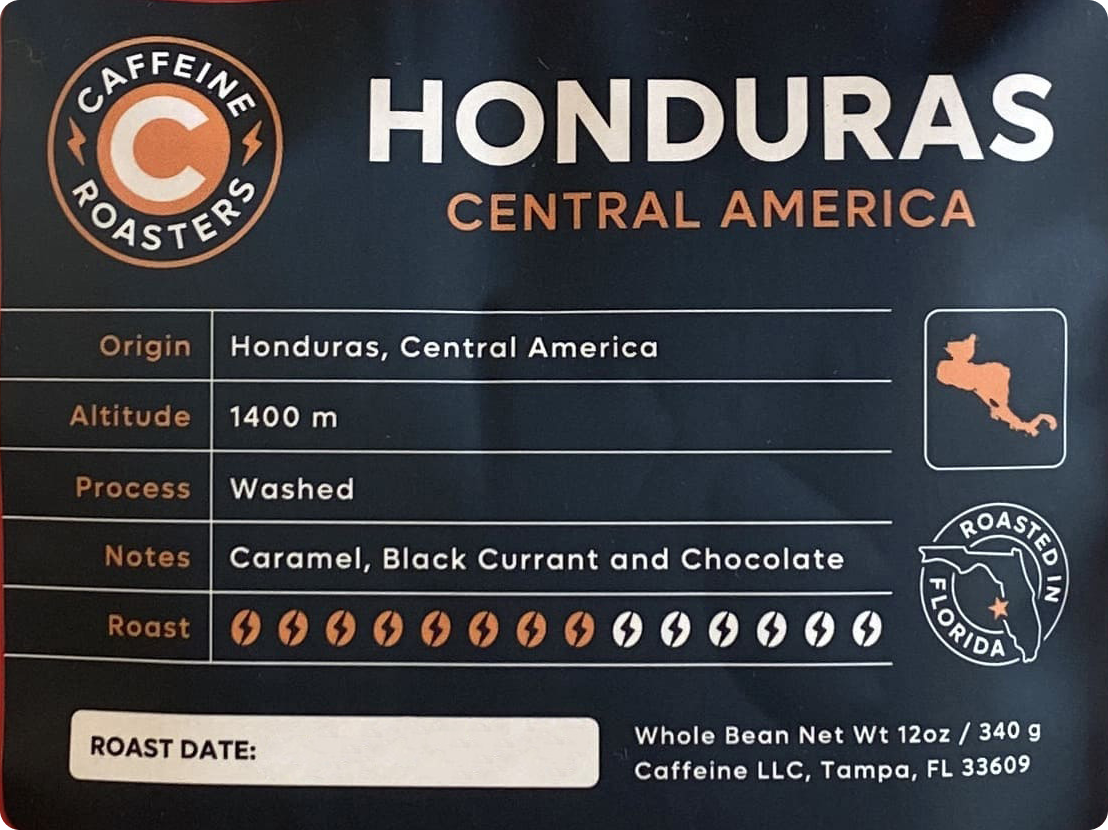 Honduras, Medium Roast Coffee