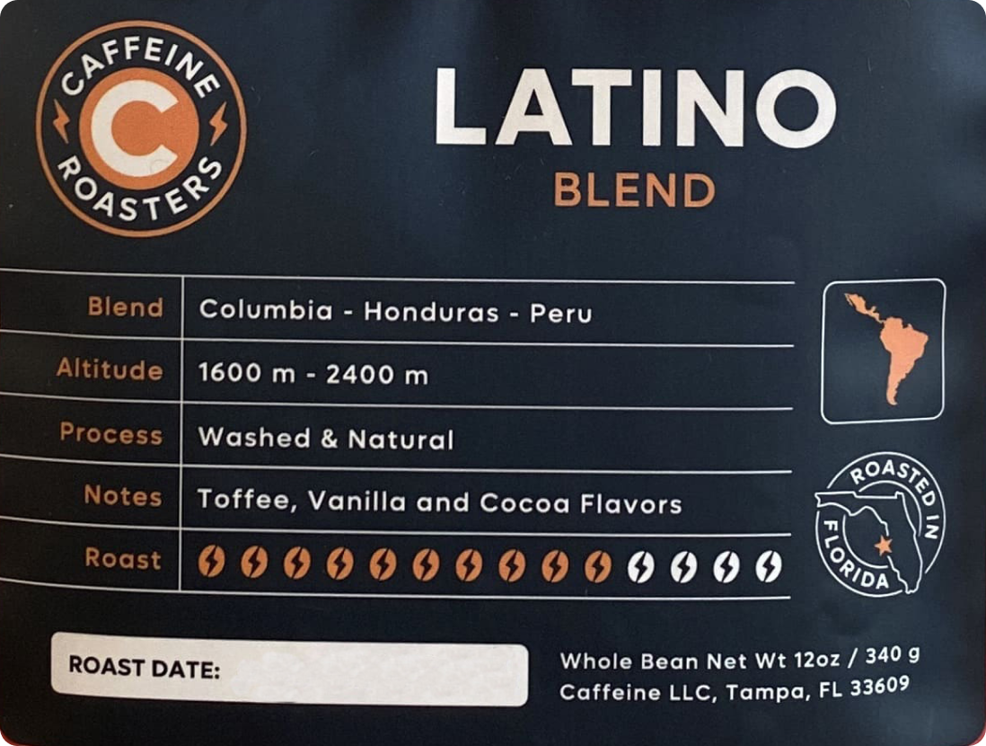 Latino Blend, Medium Dark Roast Coffee