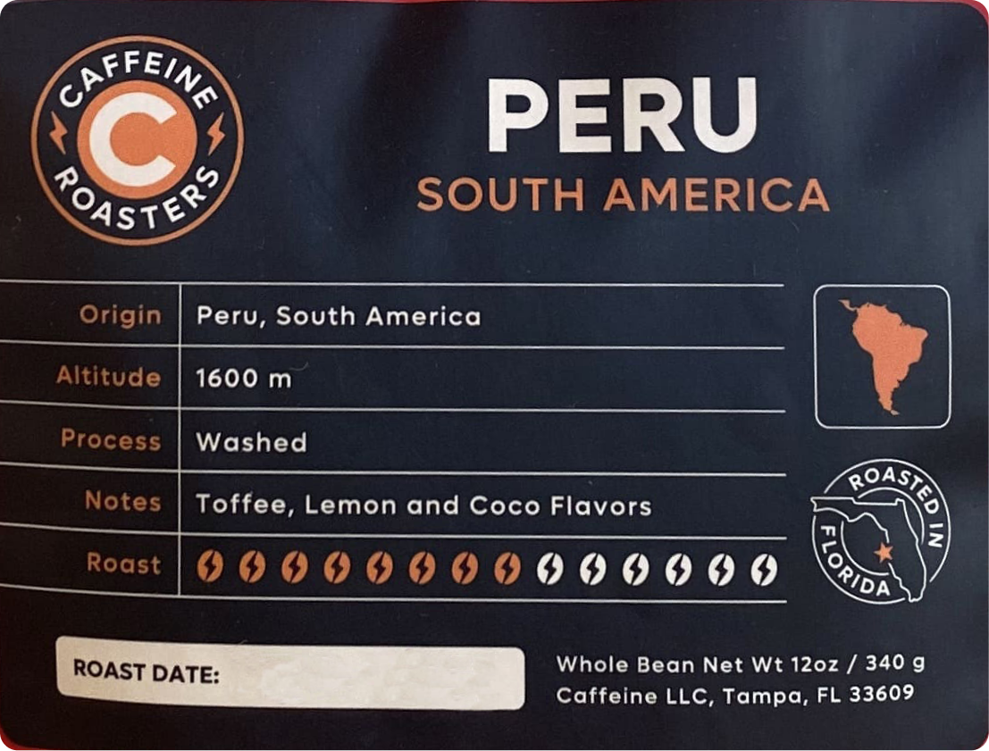 Peru, Medium Roast Coffee